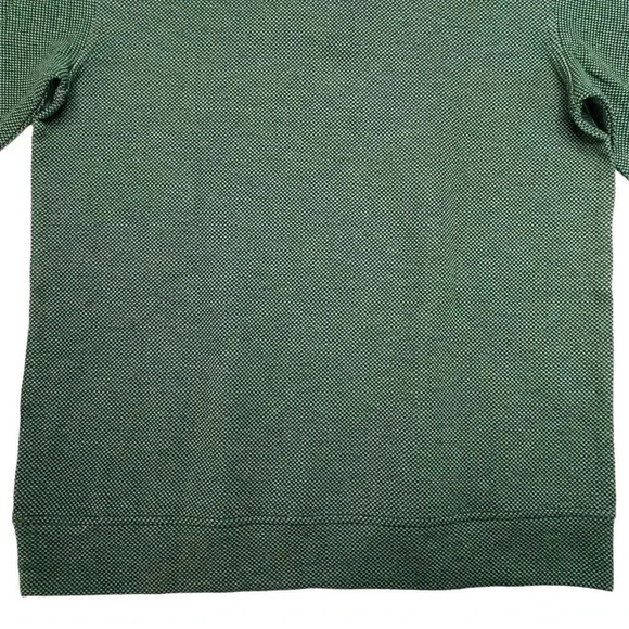 Tasso Elba 1/4 Zip Green Cotton Blend Mens Sweater Size Small - Picture 7 of 9